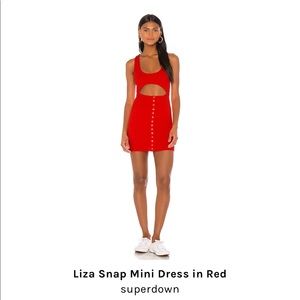 Revolve - Superdown Red Mini Dress XS